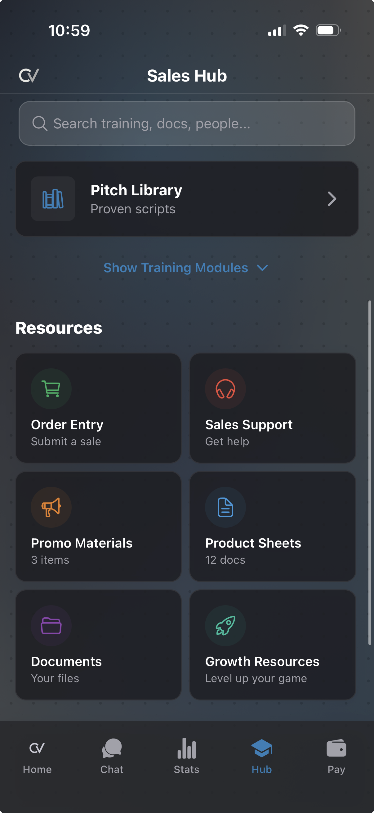 Customized Sales Hub Command Center